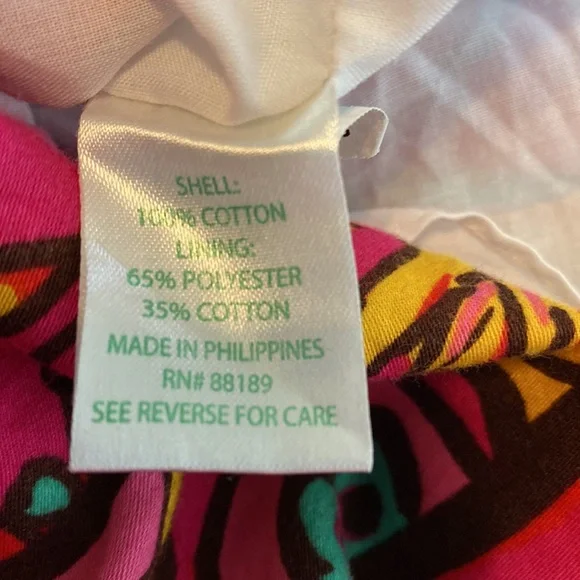 Lilly Pulitzer Girls Bella Paisley Skirt Size 6-7 - Picture 9 of 10